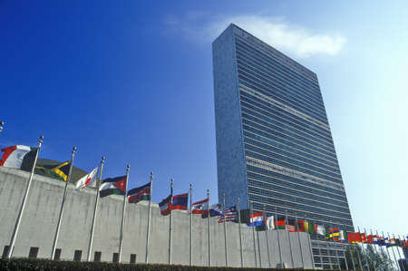 United Nations Building, New York City, NYのeditorial素材