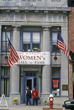 Exterior of Women's Hall of Fame, Seneca Falls, NYのeditorial素材