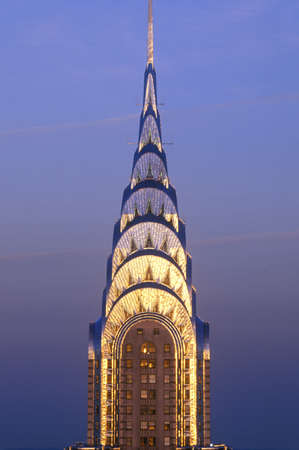 Chrysler Building at sunset, New York City, NYのeditorial素材