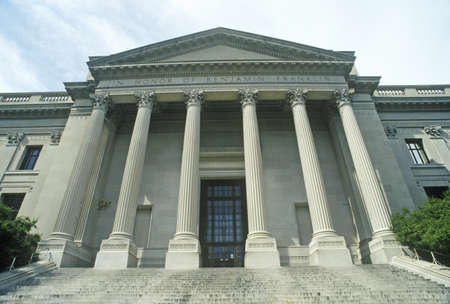 Exterior of Benjamin Franklin Institute, Philadelphia, PAのeditorial素材