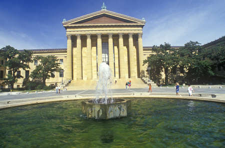Entrance to the Philadelphia Museum of Art, Philadelphia, PAのeditorial素材
