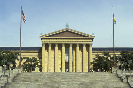 Entrance to the Philadelphia Museum of Art, Philadelphia, PAのeditorial素材