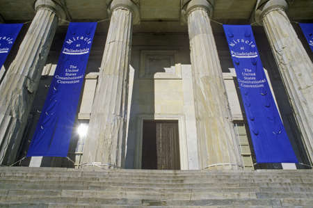National Bank, Philadelphia, PA on the Bicentennial of the signing of Constitutionのeditorial素材