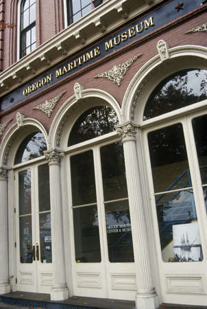 Entrance to Oregon Maritime Museum, Portland, ORのeditorial素材