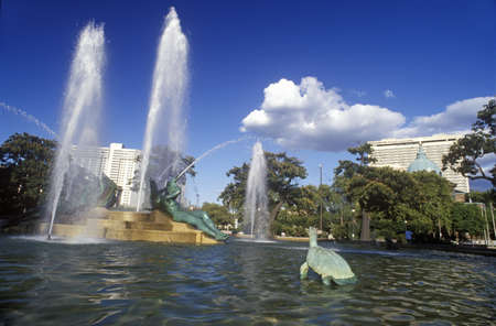 Logan Square Fountain in Philadelphia, PAのeditorial素材