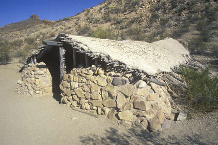 Desert dwelling in Big Bend National Park, TXのeditorial素材
