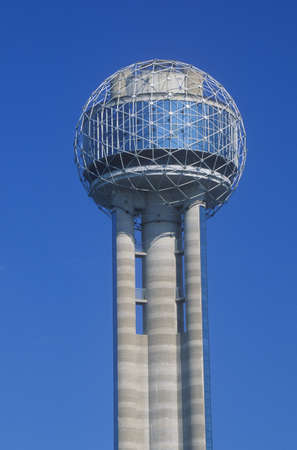 Detail of Reunion Tower in Dallas, TXのeditorial素材