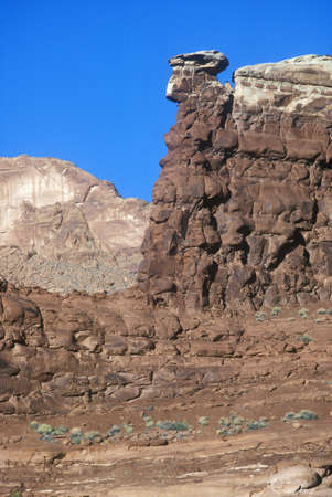 Rock formation in southern UTのeditorial素材