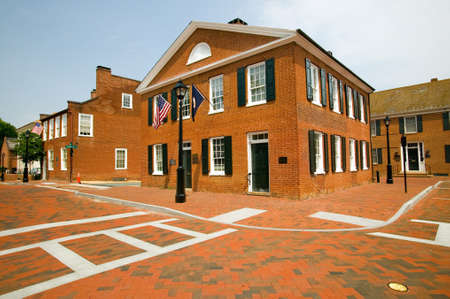 Historic district of  Charlottesville, Virginia, home of President Thomas Jeffersonのeditorial素材