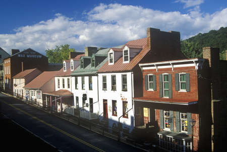 Main Street in Harpers Ferry, WVのeditorial素材