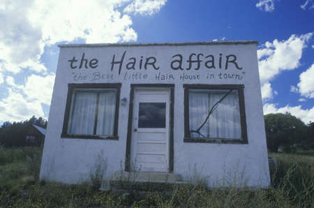 An abandoned hair salon, NM