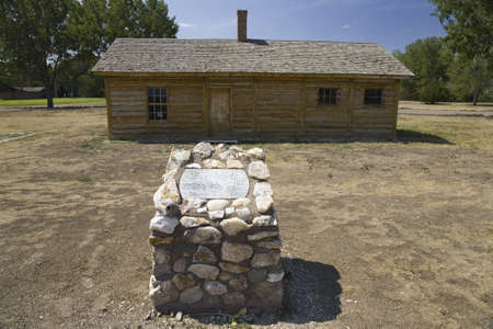 Historic Fort Robinson State Park, Northwestern Nebraska, west of Crawford, the site in 1879 where the death of famed Sioux Chief Crazy Horse occurred のeditorial素材