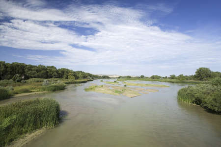 North Platte River, western Nebraska, along state highway 26のeditorial素材