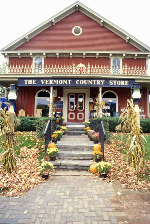 Front porch of Vermont Country Store in Rockingham, VTのeditorial素材