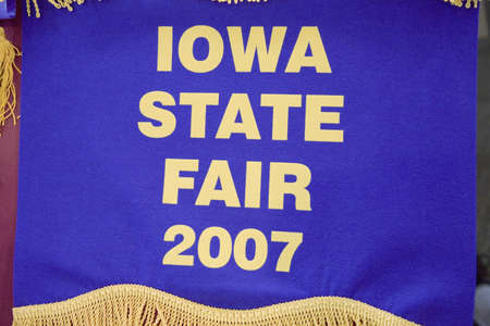 Blue ribbon for Iowa State Fair, Des Moines, Iowa, August, 2007のeditorial素材