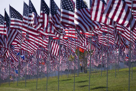 3000 Flags, September 11, 2009, Malibu CAのeditorial素材