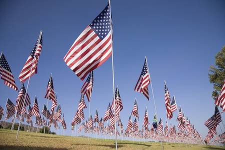 3000 Flags, September 11, 2009, Malibu CAのeditorial素材