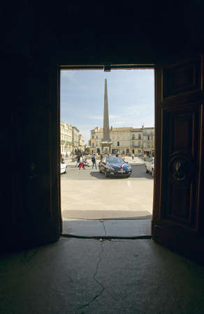 Fountain in center of Arles, near Place de l'Hotel de Ville, Arles, France