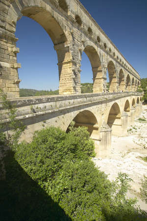 Pont du Gard, Nimes, Franceのeditorial素材