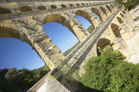Pont du Gard, Nimes, Franceのeditorial素材