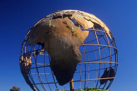 Earth sculpture, CAの写真素材