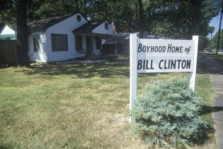 Boyhood home of Bill Clinton in Hope, Arkansasのeditorial素材