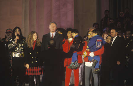Bill Clinton, 42nd President, at Inauguration Day celebration January 20, 1993 in Washington, DCのeditorial素材