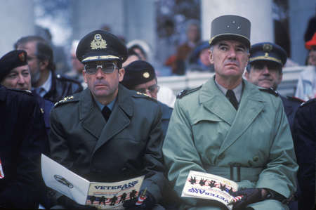 Officers at Veteran's Day Ceremony, Arlington National Cemetery, Washington, D.C.