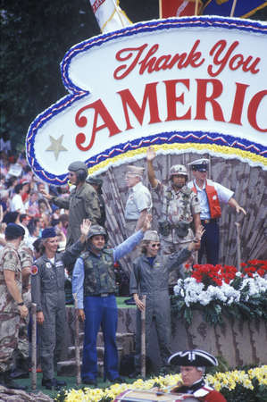 Float in Desert Storm Victory Parade, Washington, D.C.