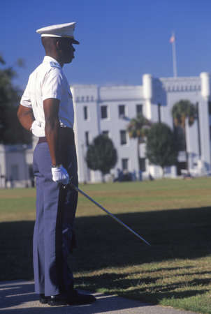 Afro-American Cadet, The Citadel Military College, Charleston, South Carolinaのeditorial素材