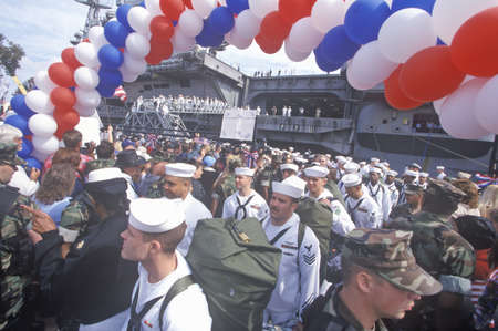 Homecoming for American sailorsのeditorial素材