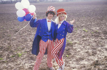 Teenagers Dressed As Uncle Sam, United Statesのeditorial素材
