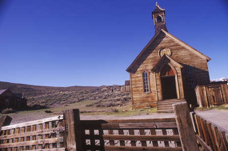 Church in Bodie, California, Ghost townのeditorial素材
