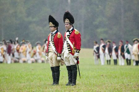 The 23rd Royal Welch Fusiliers at the 225th Anniversary of the Victory at Yorktown, a reenactment of...