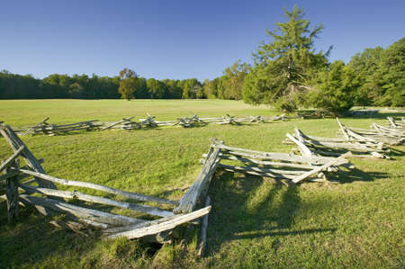 Surrender Field, where Lord Cornwallis surrendered to General George Washington ending the American Revolution, the actual surrender spot of 1781, at the Colonial National Historical Park, Historical Triangle, Virginia のeditorial素材
