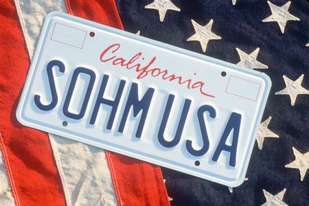 Vanity License Plate - Californiaのeditorial素材