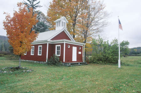 Historical one room schoolhouse, NYのeditorial素材