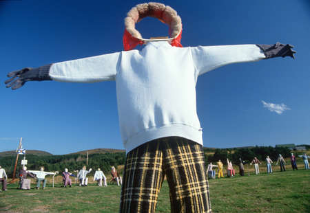 Yard dummies, Nova Scotia, Canadaのeditorial素材