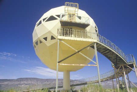 Futuristic dome house in the desert, Route 66, AZ