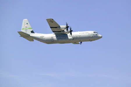 C-130J Super Hercules for the California Channel Islands National Air Guard flying at the 42nd Naval...