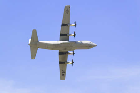 C-130J Super Hercules for the California Channel Islands National Air Guard flying at the 42nd Naval...