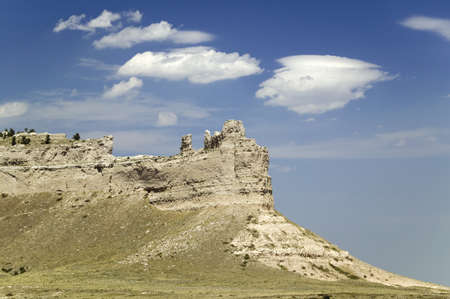 Scotts Bluff National Monument, a site on the Oregon Trail, Scottsbluff, Nebraskaのeditorial素材