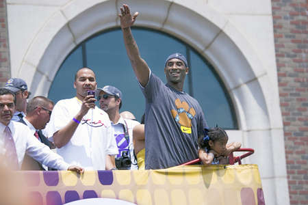 Victory parade for 2009 NBA Champion Los Angeles Lakers, June 16, 2009のeditorial素材