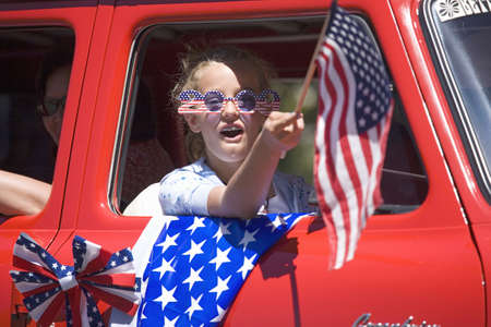 Annual 4th of July Parade in Ojai, Californiaのeditorial素材