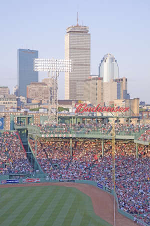 Boston Skyline with view of Historic Fenway Park, Boston Red Sox, Boston, Ma., USA, May 20, 2010, Red Sox versus Minnesota Twins, attendance, 38,144, Red Sox win 6 to 2のeditorial素材