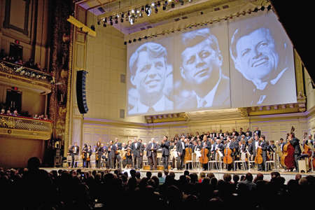 Tribute Concert to President John F. Kennedy, Senator Robert F. Kennedy and Senator Ted Kennedy, as Keith Lockhart conducts the Boston Pops perform at Symphony Concert Hall, Boston, Ma., USAのeditorial素材