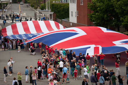 Flag of the United States of America for War of 1812 Bicentennial, USS Constitution Ship and Museum,...
