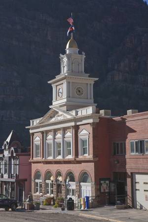 Walsh Library in Ouray, Coloradoのeditorial素材