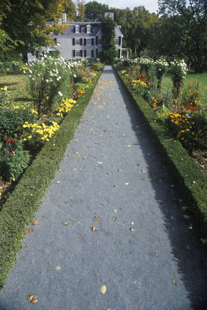 John Adams National Historic site, home of John Adams, Braintree, Massachusettsのeditorial素材