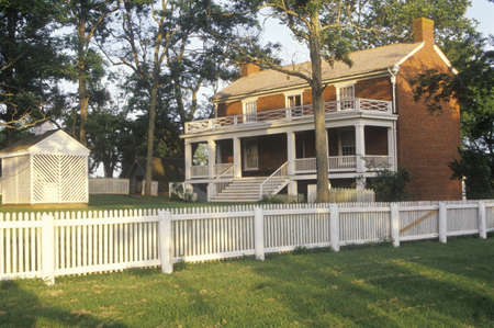 Courthouse, known as the Mclean House at Appomattox, Virginia, site of surrender and end of the Civil Warのeditorial素材